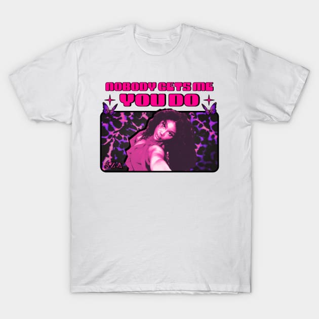 SZA - Nobody Gets Me You Do - Vintage Y2K Style T-Shirt by GFXbyMillust